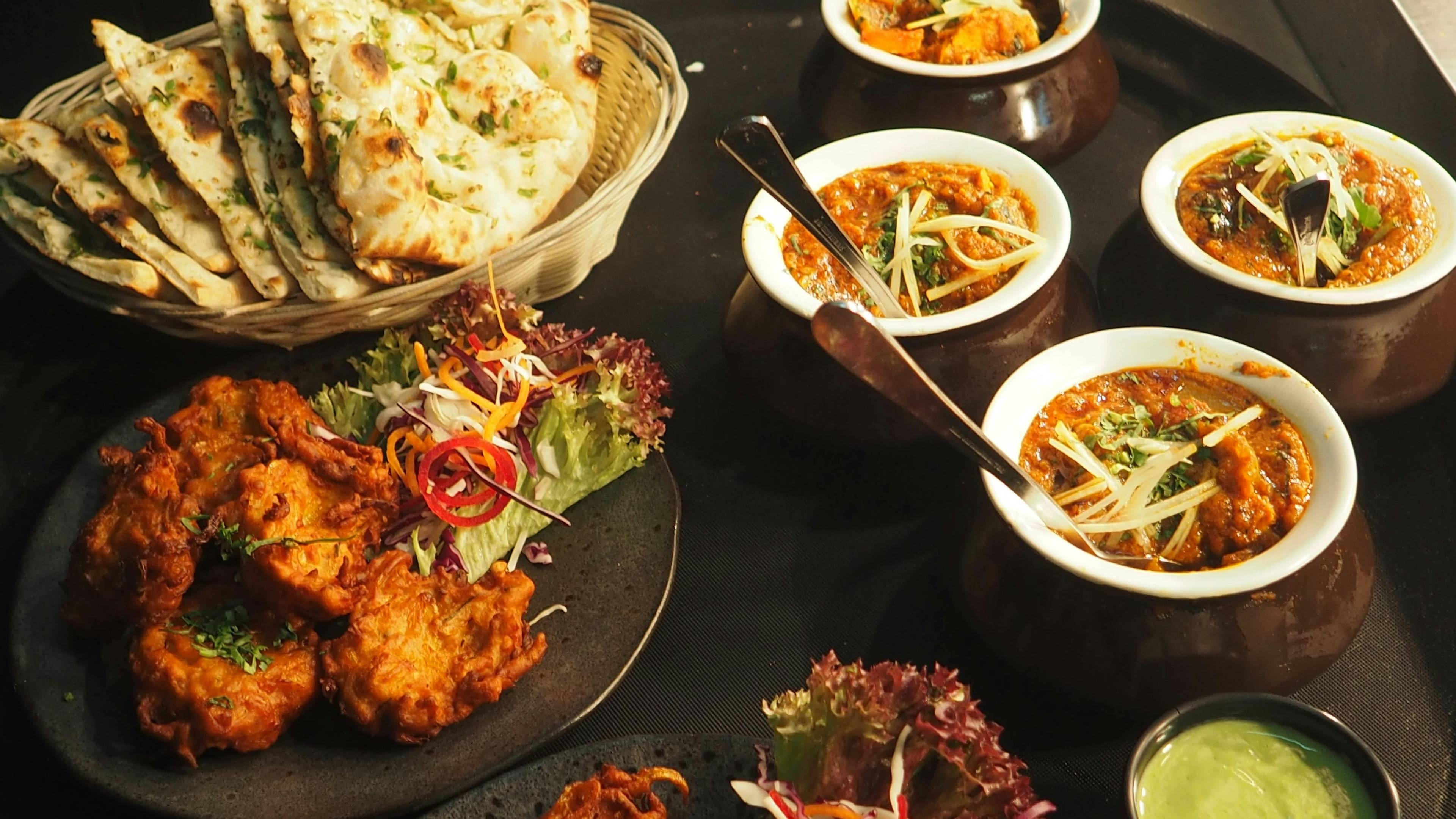Assortment of delicious food on a table